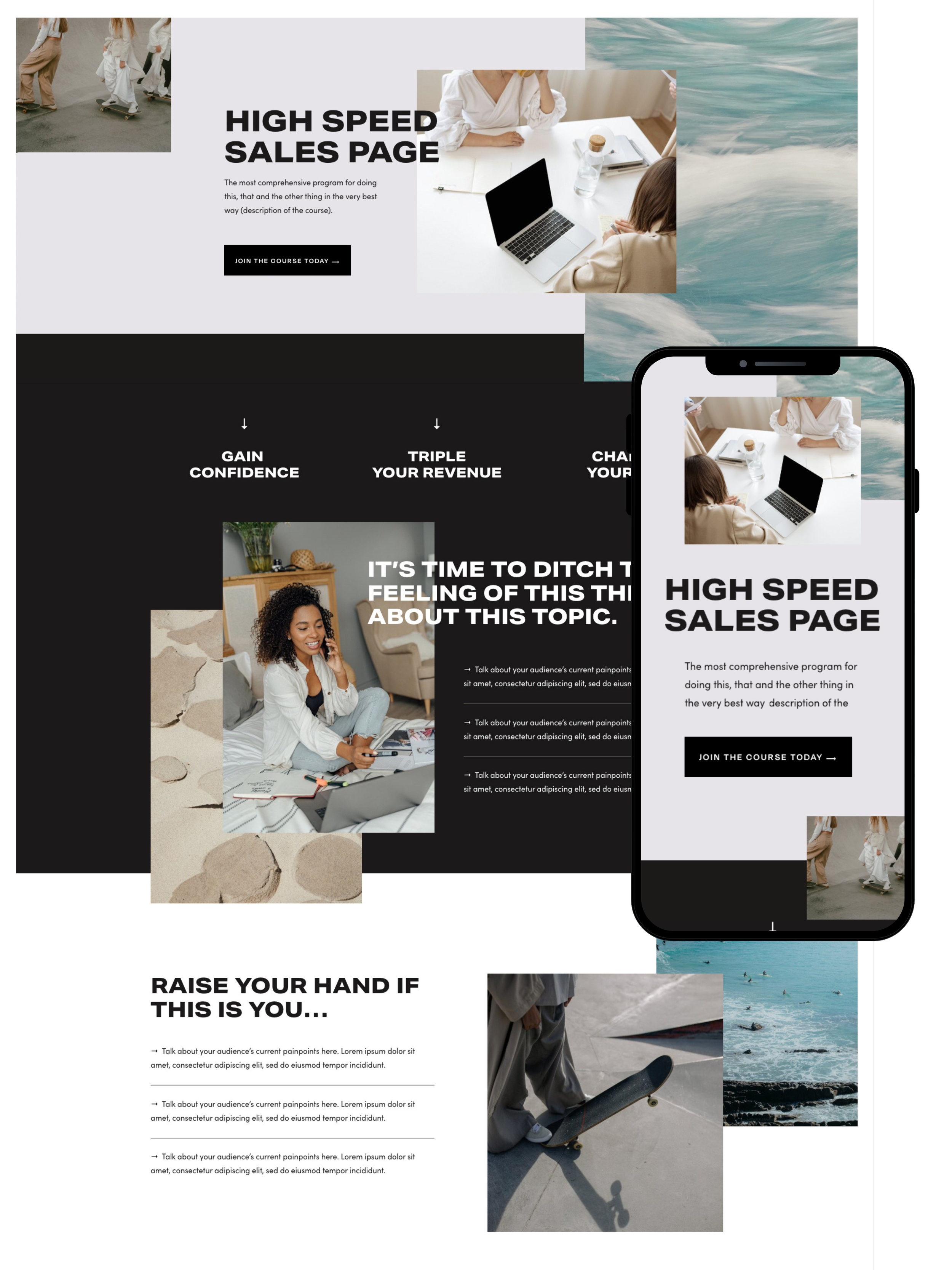 Sales Page Design | Elite Launch Design - Create in Indianapolis for Higher Conversions