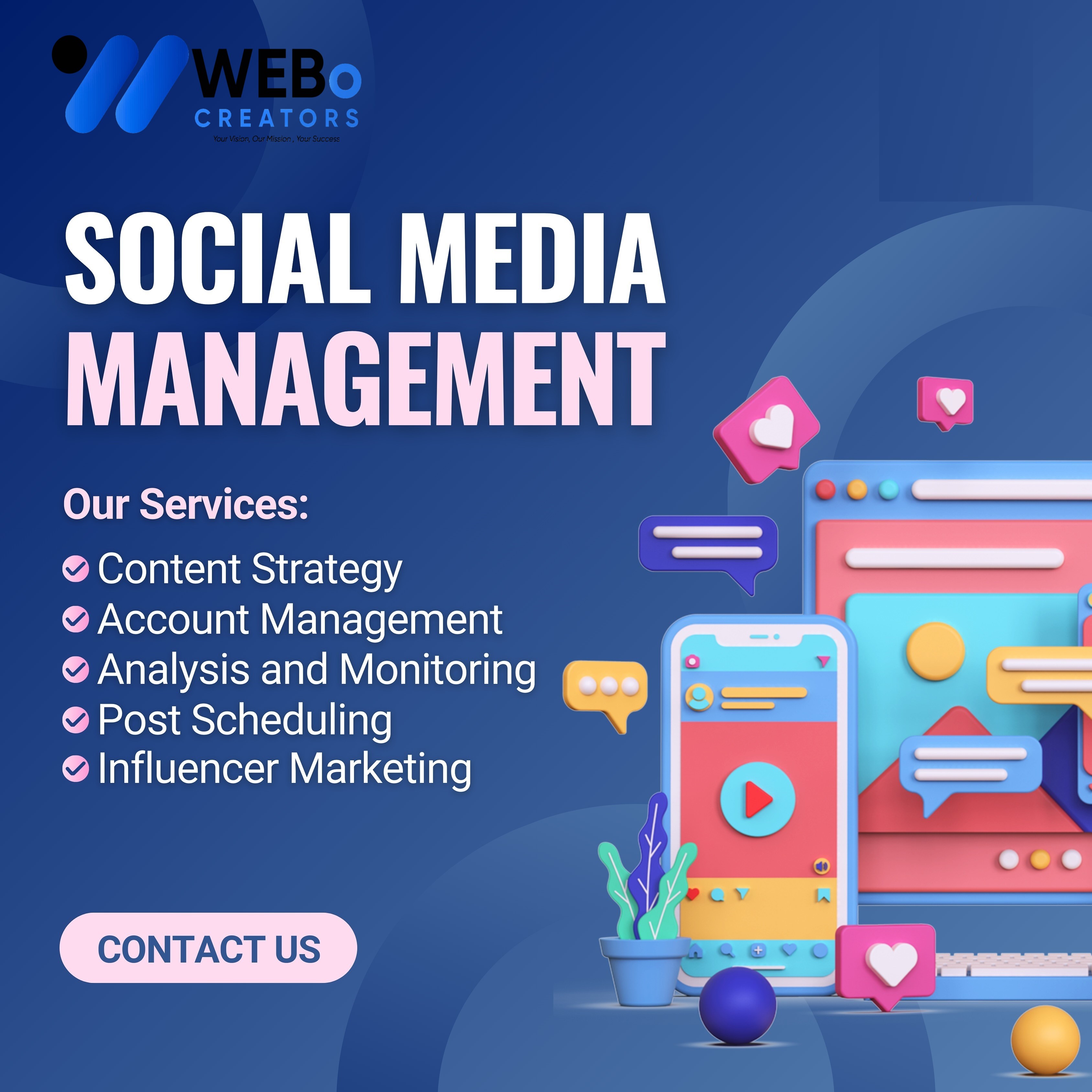 Social Media Management Services, Marketing & Optimization Company in Indianapolis