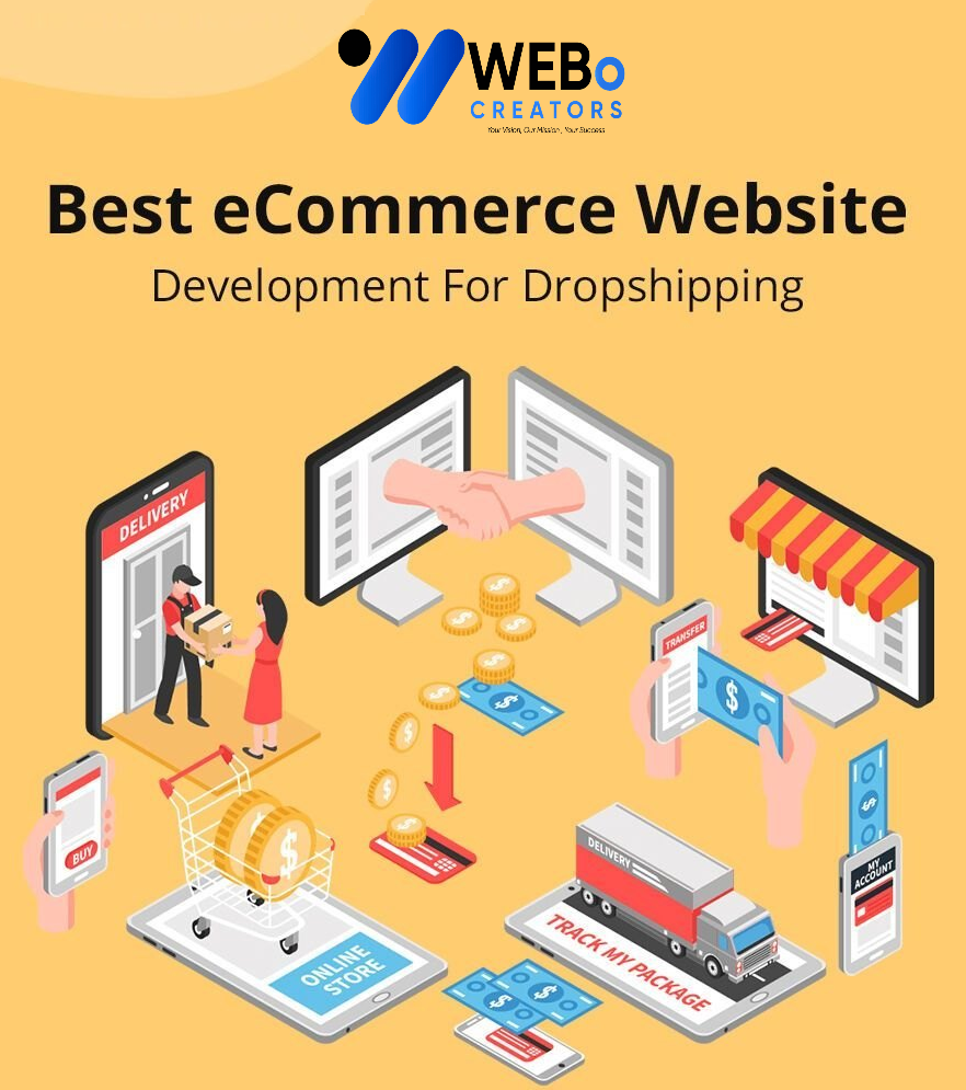 Modern Shopify dropshipping store design for online selling in Indianapolis 2026