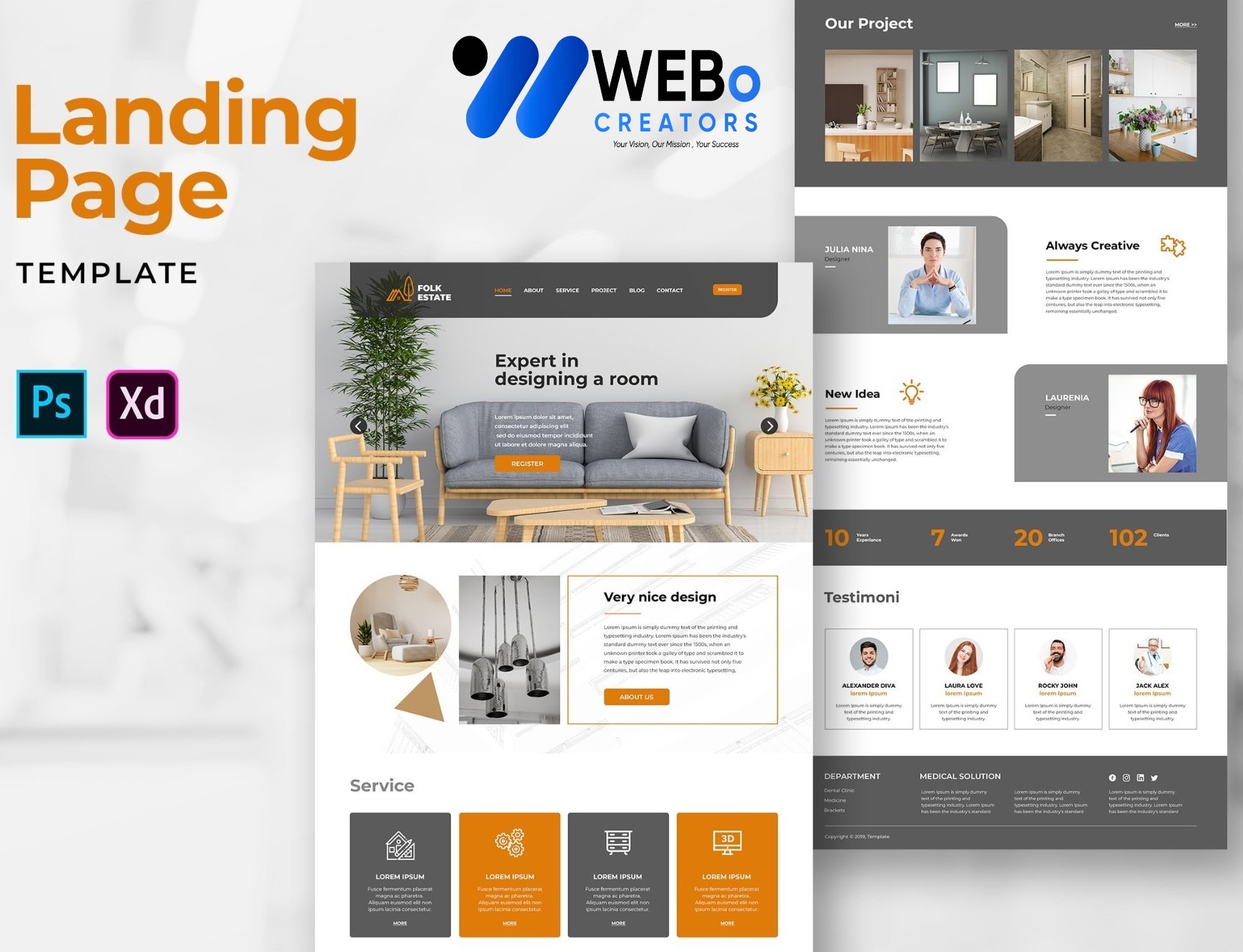 Creative Landing Page Designs, Themes, Graphic Elements for Indianapolis Businesses 2026