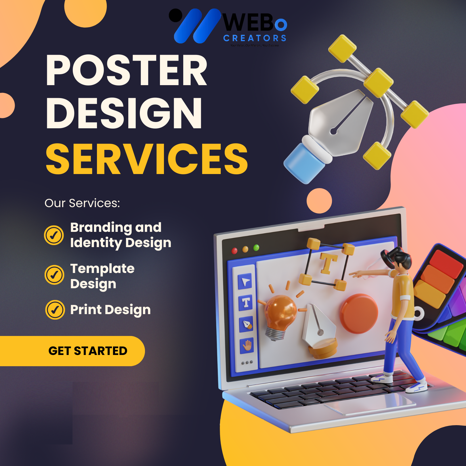 Poster Design Service | Get Powerful Advertising Poster in Indianapolis for Business and Events