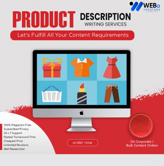 Product Description Writing Services | Best Digital Marketing Agency | Web Design in Indianapolis for online stores
